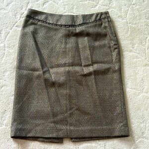 Metallic pencil skirt